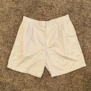 Claiborne Men's Flat Front Shorts - Cream